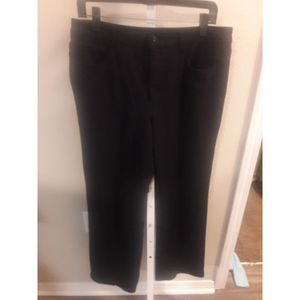 Jones New York Stretch Denim Black Jeans SZ 16